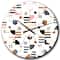 Designart 'Retro Abstract Design Xi Mid-Century Modern Wall Clock